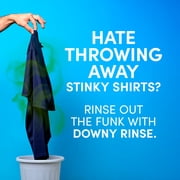 Downy Rinse Out Odor Laundry Rinse, Tackles Tough Odors and Refreshes, Cool Cotton Scent, 62 fl oz