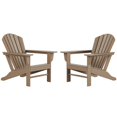 thumbnail image 1 of Chaise Adirondack Classique d'Extérieur (Ensemble de 2) en Bois Vieilli, 1 of 8