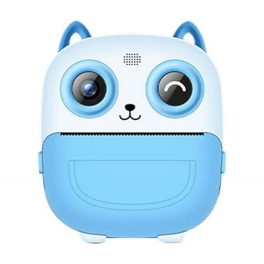 Kid Camera Printer Portable Thermal Instant Print Photo Kids Digital Camera 2.4inch HD Dual Cameras Video Toy Gifts Blue