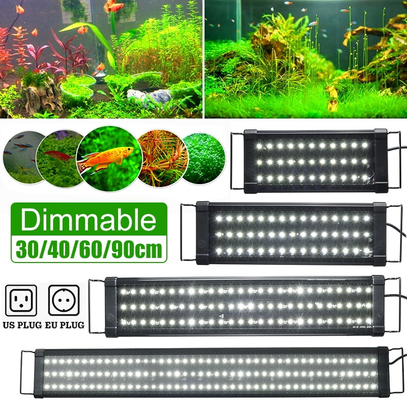 LED Aquarium Plant Light, 18/23/30W Fish Tank Light Fixture With Switch Line, Cool White Aquarium Lighting for Freshwater, 11.8/15.7/23.6/35.4inch -