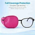 thumbnail image 5 of Eye Patches for Glasses 6 Pack, MODANU Reusable Non-Woven Fabric Eye Patches to Cover Left Right Eye Improve Vision for Kids' & Adults' Lazy Eye Amblyopia Strabismus, Red, 5 of 7