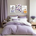 thumbnail image 3 of Hieng 3 Pieces Kitchen Canvas Wall Art Purple Lavender Pictures Honey and Figs Poster Prints Rustic Sweet Quotes Paintings for Farmhouse Decor Unframed, 3 of 6