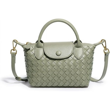 ShengRui Mini Small Size Braided Luxury Leather Women s top Handle Handbag Fashion Travel Daily Satchel