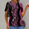 thumbnail image 6 of Animal Print Patterns T Shirts Basic T-Shirt Short Sleeve Ladies Tee Shirt Summer Graphic Clothing, 6 of 6