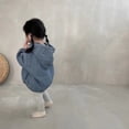 thumbnail image 4 of ZHaobin Autumn New Baby Girls Denim Hooded Sweatshirt Infant Toddler Long Sleeve Casual Coat Fashion Boys Loose Hoodie Children Clothes (blue,24M  90CM), 4 of 7