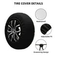thumbnail image 2 of Xecao Wolf Fox In Flower Forest for Tire Covers,Wheel Tire Cover Waterproof, Dust-Proof, And Universally Fitting for Cars,Trailers, SUVs-16 inch, 2 of 6