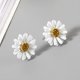 thumbnail image 4 of Sweet Painting Daisies Flower Ear Stud Earrings Piercing Jewelry Gift for Women Girls Teens, 4 of 4