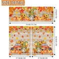 thumbnail image 2 of Fall Gnomes Kitchen Curtains Tiers and Valances Set of 3 - Farmhouse Truck and Pumpkins Harvest Window Curtains 36 Inch Length - Thanksgiving Decorations for Home, 2 of 6