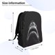 thumbnail image 4 of Disketp Black And White Shark Mochila Unisex de Apertura Lateral Completa, Mochila para Laptop para Escuela, Trabajo y Viajes, 4 of 8