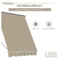 thumbnail image 4 of Retractable Patio Awning 6ft Cream - UV Sun Shade Window Cover w/Hardware, 4 of 9