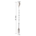 thumbnail image 3 of 4x Stirring Spoon Stainless Steel Long Handle Bar Cocktail Mixing Spoon Drinks, 3 of 8