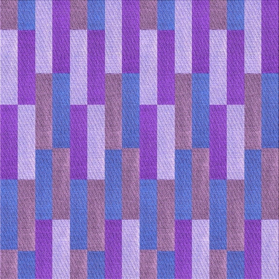 Ahgly Company Indoor Square Patterned Blue Violet Purple Area Rugs, 6' Square