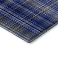thumbnail image 4 of Addison Rugs Mayfield Washable Transitional Plaid Navy Rectangle Rug, 5' x 7'6", 4 of 6