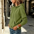 thumbnail image 7 of SYwaren Knit Hoodie for Women Long Sleeve Winter Casual Sweatshirt with Pockets Solid Color Tops, 7 of 7
