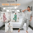 thumbnail image 4 of Musefolio Womens Plus Size Pajama Set with Star Print Comfy and Stylish Sleepwear 1X-5X, 4 of 7