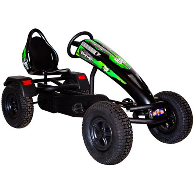 Prime Karts BAJA.BKBP Baja Pedal Kart, BlackBlack Wheels