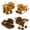Longhorn Cow, variant on Tezituor 4Pcs Highland Cow Stuffed Animals Stuffed Animals Bulk Plush Toy