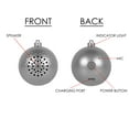 thumbnail image 6 of Kurt S. Adler 70MM Musical Silver Bluetooth Ornament Ball, 6 of 8
