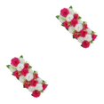 thumbnail image 1 of Justharion Beautiful Arch Rose Flower Panel Table Runner Bouquet for Wedding Rose Red and White 50 x 20cm 2Set, 1 of 6