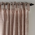 thumbnail image 2 of Elrene Home Fashions Korena Tie-Top Crushed Velvet Window Curtain, Taupe, 52" x 95", 2 of 6