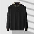 thumbnail image 4 of Mens Casual Shirts Long Sleeve Fashion Classic Solid Color Golf Shirt Lightweight Basic Work Tops, 4 of 8