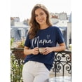 thumbnail image 5 of Mommy and Me Matching Shirts Fashionable Letters Printed Short Sleeve Crew Neck Tops, 5 of 7