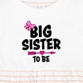 thumbnail image 4 of Inktastic Big Sister to Be with Bow and Arrow Girls Baby Dress, 4 of 5