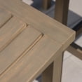 thumbnail image 3 of GDF Studio Pensacola Outdoor Acacia Wood 30 Inch Backless Barstools, Set of 4, Gray, 3 of 6