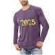 thumbnail image 1 of Blusas y camisas de manga larga con cuello redondo para hombre, deportivas, fitness, hogar, pijamas navideños estampados, camiseta de manga larga con cuello redondo, blusa de poliéster para hombre, 1 of 3