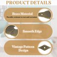 thumbnail image 3 of Uxcell 10pack Cabinet Knob Backplate, 2.36 Inch Diamond Shape Radial Backplate Washers Classical Furniture Decoration Gasket for Cabinet Drawer Cupboard Doors Hardware, 3 of 6