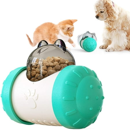 KSCD Pet Tumbler Toy, Dog Leaky Food Toy Interactive Dog Cat Toy Food