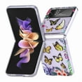 thumbnail image 2 of Dteck Case for Samsung Galaxy Z Flip4,Shockproof Butterfly Patterned Case Slim Ligweight Hard Back Cover for Galaxy Z Flip4 5G,Yellow, 2 of 5