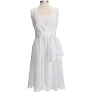 Angle View: George - Women's Sleeveless Poplin Dress