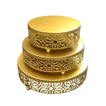 

Iron Cake Stand Smooth Edges Without Burrs For Dessert Candy Biscuit Display Gold S Section 2