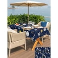 thumbnail image 5 of Outdoor Tablecloth with Umbrella Hole for Patio/Picnic/Party/Camping, Blue Space Waterproof Table Cloth Rectangle Table Cover Washable, Cartoon Cute Spaceship Planet Star Funny (60"x 84"), 5 of 8