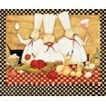 thumbnail image 2 of DiPaolo, Dan 23x20 Gold Ornate Wood Framed with Double Matting Museum Art Print Titled - All Three, 2 of 4