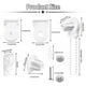 thumbnail image 3 of 2X Kit de Accesorios para Persianas Enrollables, Soportes para Persianas Enrollables con Cadena de Cuentas, 3 of 5