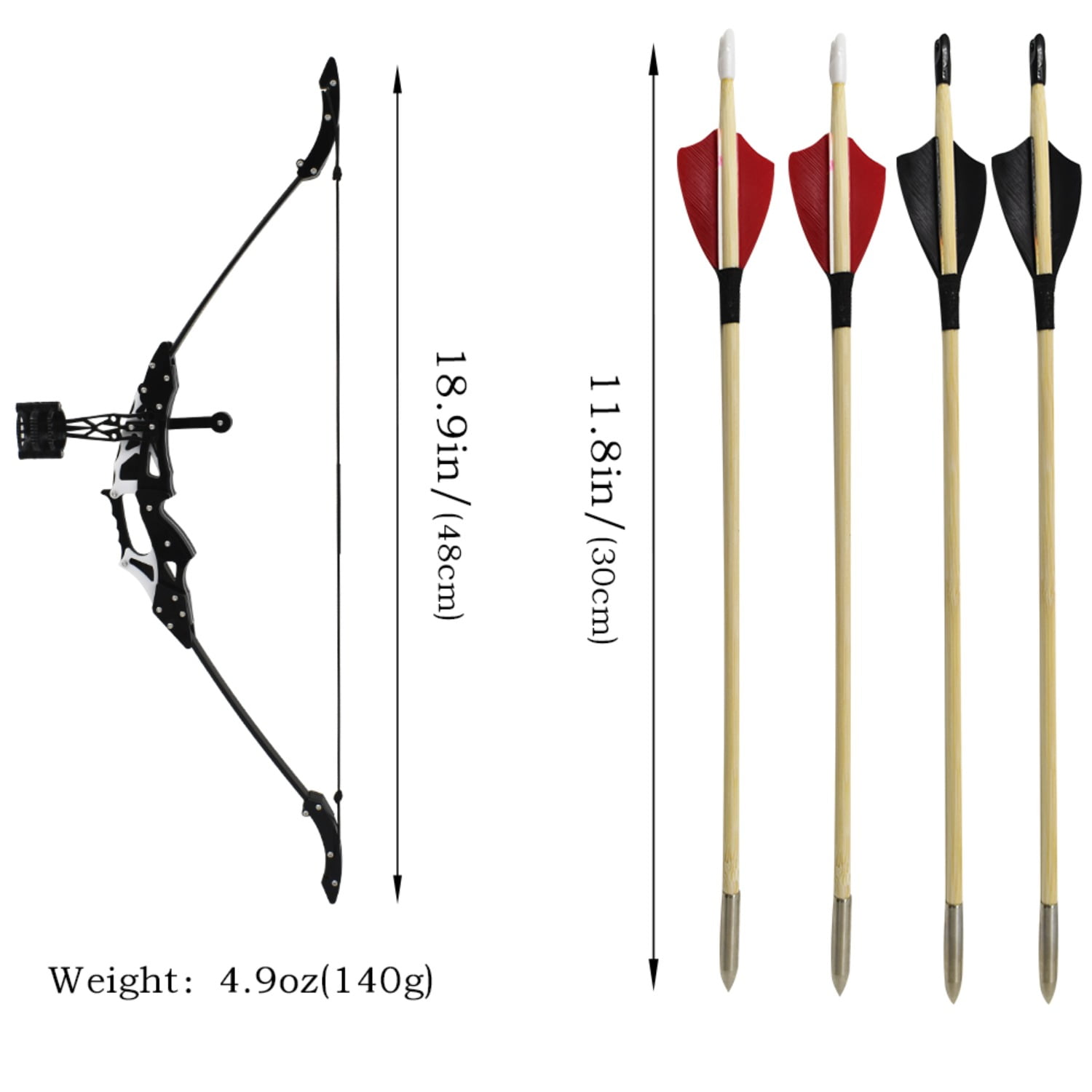 Clianle Archery Mini Bow and Arrow Set Mini Recurve Bow Hunting Longbow Mini Compound Bow Right Left Hand for Shooting Practice