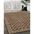 thumbnail image 2 of Ahgly Company Indoor Square Abstract Camel Brown Southwestern Area Rugs, 8' Square, 2 of 6