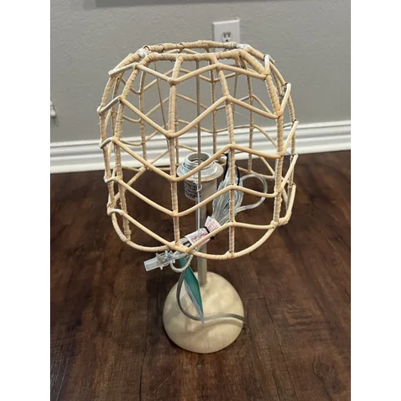 Rattan Table Lamp Natural - Pillowfort