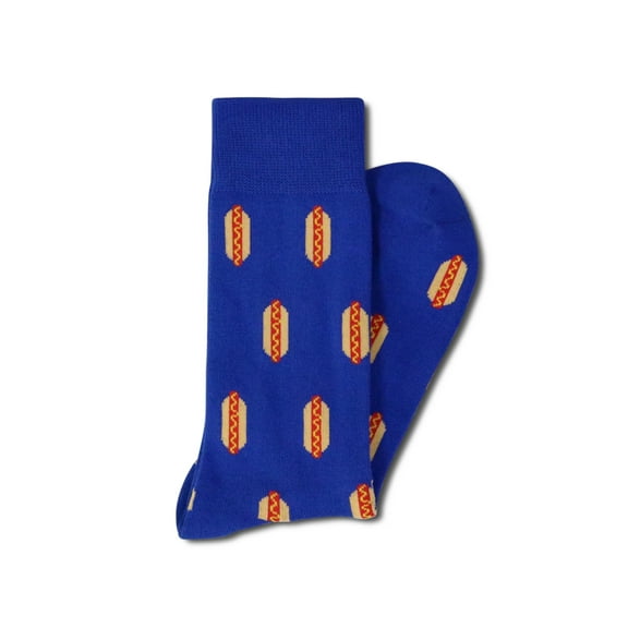 Blue Hot Dog Socks