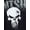 Black, variant on Punisher Men's and Big Men's Oversized Graphic Tee with Short Sleeves, Sizes S-3XL