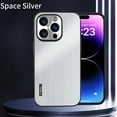 thumbnail image 2 of For iPhone 13 Pro Max Case Slim Fit Soft TPU + Metal Super Ultra-Thin iPhone 13 Pro Max Phone Back Cover Light Protective Brushed Finish Coating Shockproof Case Compatible iPhone 13 Pro Max,Silver, 2 of 6