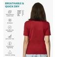 thumbnail image 2 of Merino.tech Women's Short Sleeve T-Shirt - Merino Wool Tee with Merino Sox Included, Forest Green - XXL, 2 of 7
