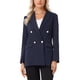 thumbnail image 1 of Blazers de negocios casuales para mujeres con solapa, chaqueta de traje casual elegante, azul oscuro, XS, 1 of 1