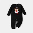 thumbnail image 5 of Camisetas de manga larga con parches de renos de dibujos animados a juego para toda la familia de Navidad, 5 of 5