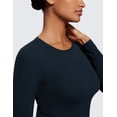 thumbnail image 6 of CRZ YOGA Softembrace Long Sleeve Shirts for Women Casual Tops Soft Basic T-Shirts, 6 of 7