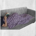thumbnail image 6 of Purple Soft Flannel Fleece Throw Blanket, Valentine's Day Couple Wedding Bride Heart Design Image, Cozy Plush for Indoor and Outdoor Use, 50" x 60", Lavender and Purple, by Ambesonne, 6 of 6