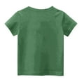 thumbnail image 4 of Spazoro Little & Big Girls Boys T-Shirts Tees, Graphic Short Sleeve Casual Crew Neck Breathable Summer Tops for Kids Unisex Army Green Size 3 T, 4 of 4