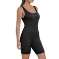thumbnail image 3 of Leotardo AURUZA, mameluco sin mangas para yoga, negro, talla M, 3 of 7